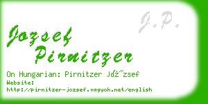 jozsef pirnitzer business card